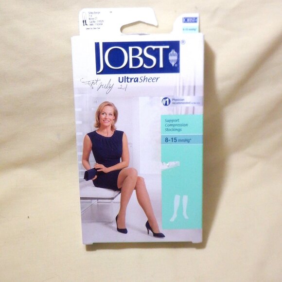 Brand New *** JOBST *** KNEE HIGHS / Ulltra Sheer Silky Beige (9.5-11) - Picture 1 of 3